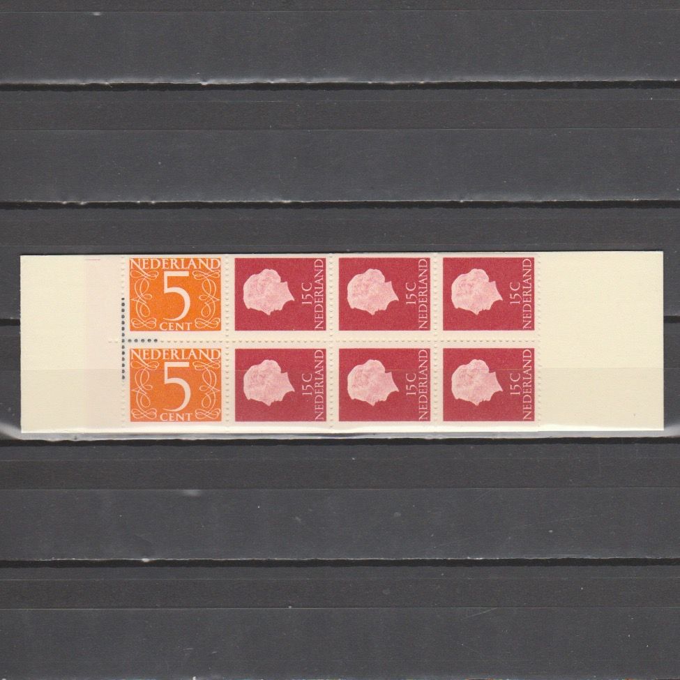 Nederland 1964 PB 2H a2 met registerstreep en aanlegteken