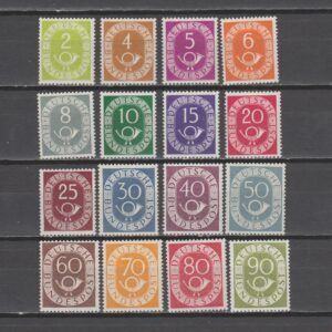 Duitsland 1951 123-138 Posthoorn gekeurd Schlegel BPP